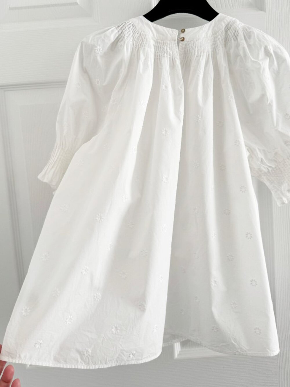 Ulla Johnson "Lennie" Embroidered White Cotton Top, size 4 - Picture 9 of 13